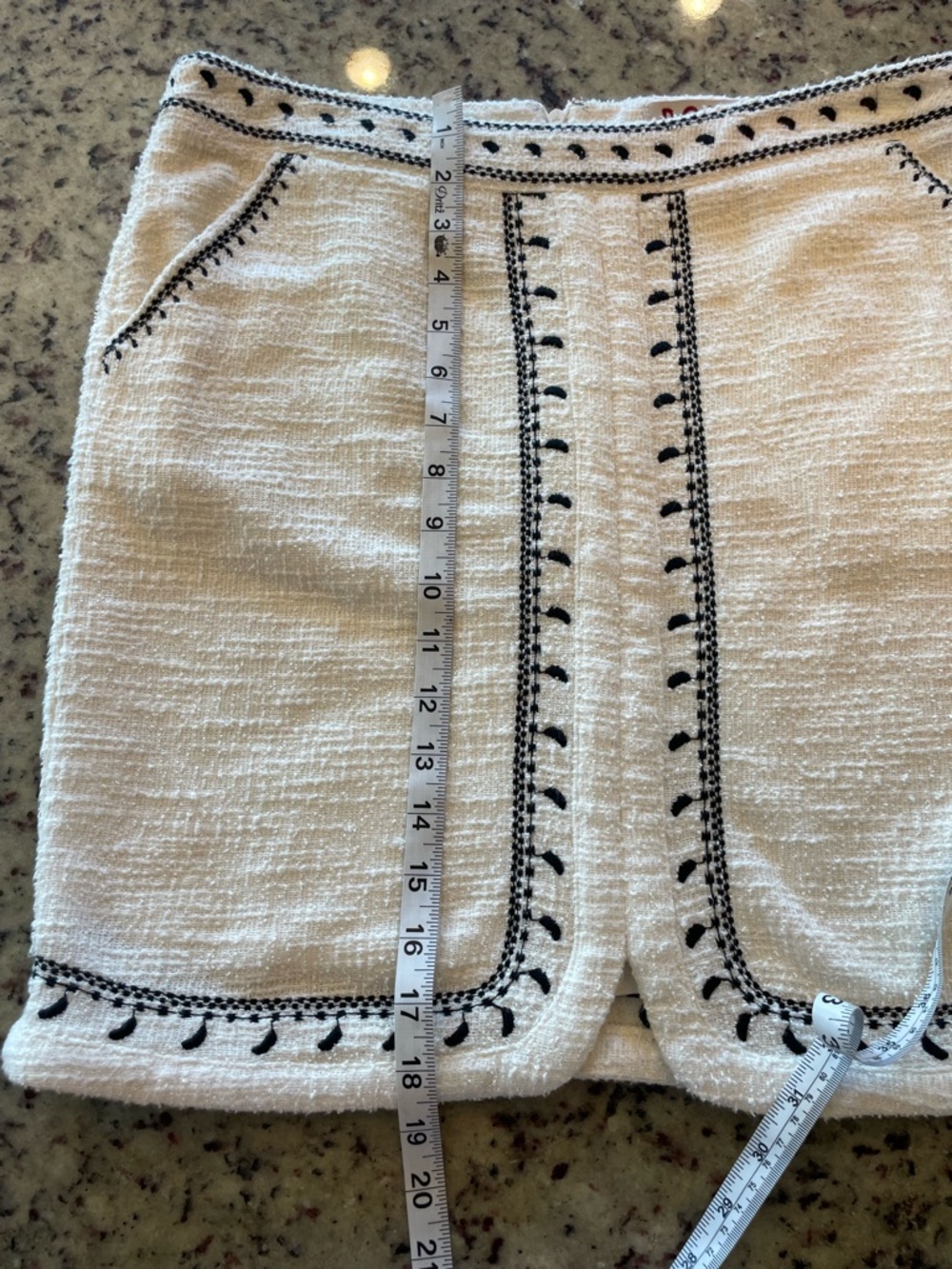 Anthropologie Dolan “left coast Tulley” textured mini skirt SZ M - Picture 6 of 7